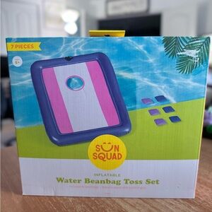 Sun Squad Inflatable Water Beanbag Toss Game - Pink and Blue